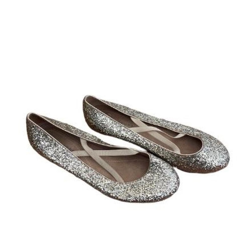 Marc Jacobs Glitter gold Ballet Flats